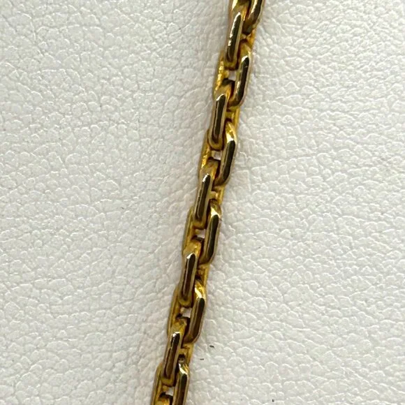 Tutankhamun Gold-tone Coin Pendant Necklace Egyptian Symbols & Greek Key Border - Picture 13 of 14